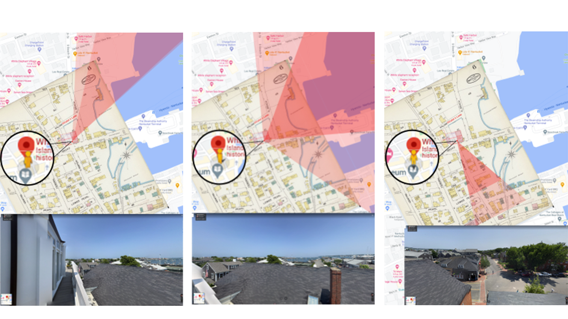 Areas of interest study for Nantucket Harbor visualization